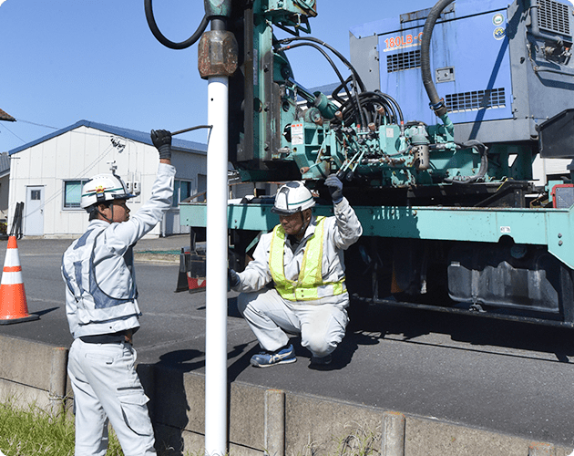 自社施工で完了する高い技術力をもつ社員がいる